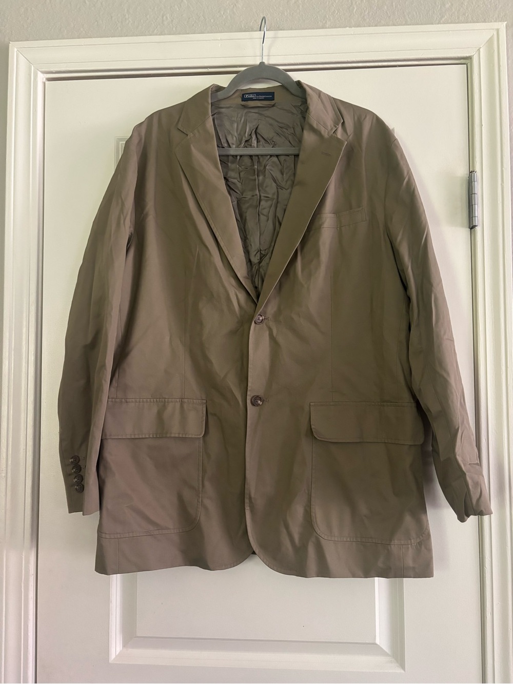 Polo by Ralph Lauren Men's Kahki Blazer Size 42R